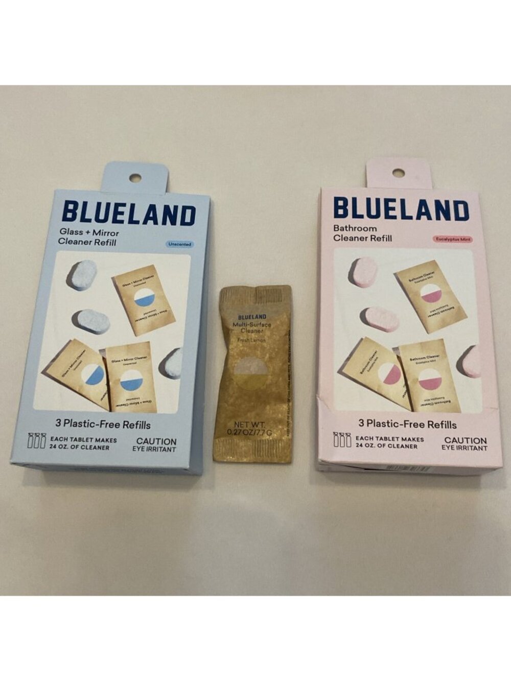 Blueland  Cleaner Plastic Free 7 Refill Tablets  Bathroom Windows Multi surface